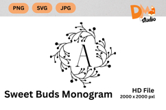 Sweet Buds Monogram Product Image 1
