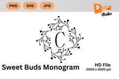 Sweet Buds Monogram Product Image 1