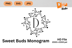 Sweet Buds Monogram Product Image 1