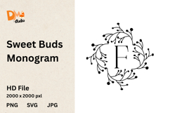 Sweet Buds Monogram Product Image 1