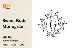 Sweet Buds Monogram Product Image 1