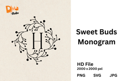 Sweet Buds Monogram Product Image 1