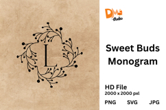 Sweet Buds Monogram Product Image 1