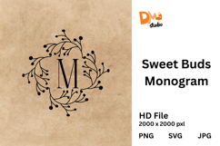 Sweet Buds Monogram Product Image 1