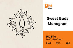 Sweet Buds Monogram Product Image 1
