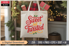 Sweet But Twisted SVG | Christmas SVG | Holiday SVG | Xmas Product Image 5