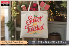 Sweet But Twisted SVG | Christmas SVG | Holiday SVG | Xmas Product Image 5