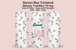 Sweet But Twisted skinny tumbler sublimation wrap with high resolution and transparant background are for 20oz and 30oz skinny tumbler