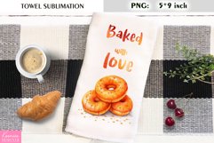 Baked with Love| Kitchen Towel Sublimation Product Image 1