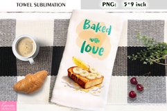 Baked with Love| Kitchen Towel Sublimation Product Image 1