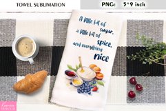 Watercolor Kitchen Towel Sublimation |Funny Kitchen Quotes Product Image 1
