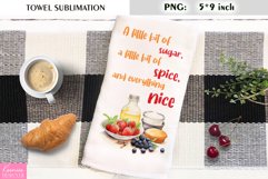 Watercolor Kitchen Towel Sublimation |Funny Kitchen Quotes Product Image 1