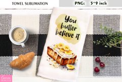 You Butter Believe it| Watercolor Banana Kitchen Towel Product Image 1