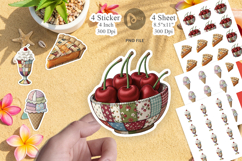 Sweet Chilled Summer Stitches Sticker Product Image 1