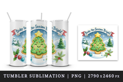 Sweet Christmas tumbler, mug wrap, clipart sublimation png Product Image 4