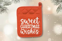 Sweet christmas wishes SVG, Christmas Pot holder SVG Design Product Image 2