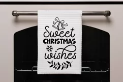 Sweet christmas wishes SVG, Kitchen Towels SVG Design Product Image 2