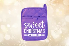 Sweet christmas wishes SVG, Christmas Pot holder SVG Design Product Image 2