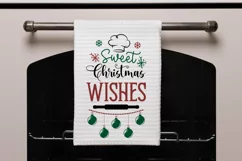 Sweet christmas wishes SVG, Kitchen towel SVG Design Product Image 2