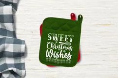 Sweet christmas wishes SVG, Christmas Potholder SVG Design Product Image 2