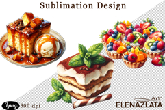 Sweet Clipart, Watercolor Sweet Flavors Clipart Product Image 1