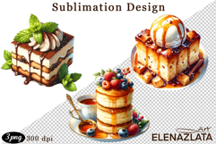 Sweet Clipart, Watercolor Sweet Flavors Clipart Product Image 1