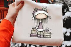 Sweet Cute Christmas Mrs Santa Claus PNG Product Image 2