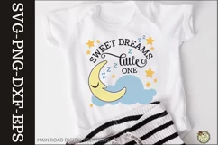 baby sleepwear, sweet dreams svg