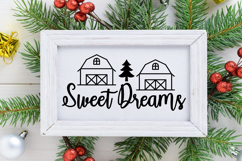 Sweet Dreams Sign SVG, Farmhouse Christmas Sign Product Image 2