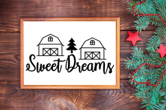 Sweet Dreams Sign SVG, Farmhouse Christmas Sign Product Image 3
