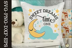 moon and star SVG for nursery room
