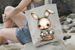 Sweet Easter Bunny Basket Clipart Product Image 3