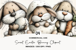 Sweet Easter Bunny Clipart Product Image 1