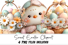 Sweet Easter clipart Sublimation Product Image 1
