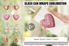 Sweet Easter Heart Treats Glass Can Product Image 1