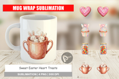 Sweet Easter Heart Treats Mug Wrap Product Image 1