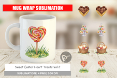 Sweet Easter Heart Treats Mug Wrap Product Image 1