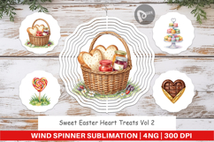 Sweet Easter Heart Treats Wind Spinner Product Image 1
