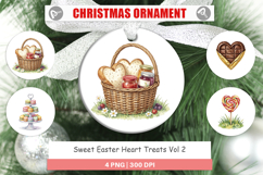 Sweet Easter Heart Treats Ornament Product Image 1