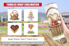 Sweet Easter Heart Treats Tumbler Product Image 1