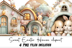 Sweet Easter House clipart Product Image 1