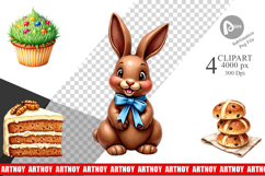 Easter Treats Desserts Clipart Product Image 1