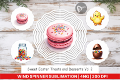 Easter Treats Desserts Wind Spinner Product Image 1
