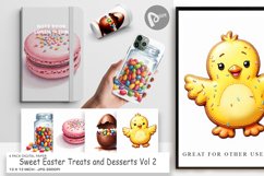 Easter Treats Desserts Digital Paper Product Image 1