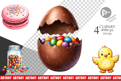 Easter Treats Desserts Clipart Product Image 1