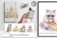 Sweet Forest Motherhood Digital Paper Product Image 1