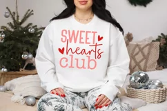 Boho Valentine Sweet Hearts Club SVG, Valentine's Day SVG Product Image 2