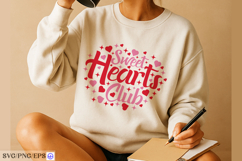 Valentine Sweet Hearts Club SVG PNG T-shirt Design Product Image 3