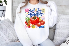 Sweet Juicy Tomatoes Summer Sublimation PNG Design Product Image 2
