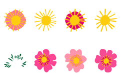 Sweet Koala Flower Crown Clipart Set Product Image 4